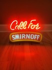 Vintage Call For Smirnoff Neon Sign Beer Liqour Bar Vodka Advertising 