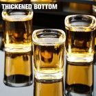 Vivimee 30 Pack Heavy Base Shot Glasses Bulk  2 2 Oz Square Shot Glass Set