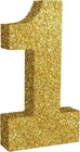 7 8 Inch Gold Glitter Number 1 Wooden Table Centerpieces Birthday Party Decor   
