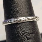 Vintage Shube Sterling Silver 925 Southwest Stamped Band Ring Size 8 Stacking