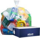 - W33ldc1 33 Gallon Trash Bags     1 2 Mil     Clear Heavy Duty Garbage Can Liners    