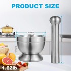 18 8  304  Stainless Steel Mortar And Pestle Set mortar And Pestle With Non-slip