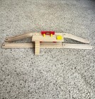 Brio Wooden Railway  33377 Two Level Train Station Platform W  Stairs   Bench
