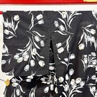 Japanese Kimono  yukata  Cotton black tulip traditional cute length 159cm N953