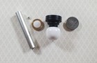 Dollhouse Round Ceiling Light With Black Base   Wand 1 12 Miniature Battery Lamp