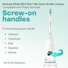 Aoremon Philips Sonicare E-series Replacement Heads 3 Count White