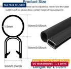 Automotive Door Weather Stripping 10ft Car Door Rubber Edge Trim Seal Strip Gask