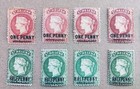 St Helena Qv Surcharges   Keyplates X32  Crown Ca Wmk  Mixed Mh used  1891   1903