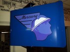 Mercury Sales Service 1960s Era Spinning Wall Mount Ad Sign Marauder Comet 