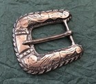  Vintage Old Antique Sterling Silver Mexico Western Cowboy Ranger Belt Buckle