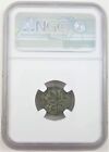 Bronze Prutah Coin From Judaea s First Revolt - Ngc Slab  2nd Year Ad 67 68
