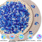 0 5 Lb Colorful Blue Sea Glass Pebbles Aquarium Gravel Fish Tank Rocks Small Fro