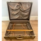 Vintage Samsonite Marble Beige Hard Shell Suitcase Luggage With Key