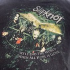 Hanes T-shirt Mens Xl Black Vintage Slipknot Graphic Grunge Concert