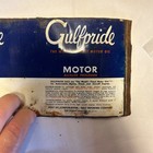 Gulfpride Gulf Unrolled Quart Can Advertising Flat Metal Sign Oil   Gas Decor