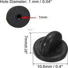 Rubber Pin Backs 50pcs Lapel Pin Backs Pin Safety Backs For Brooch Black