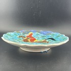 Vintage Turkish Kutahya Wall Plate Hand Painted Hunting Horse Sumer Hus 7   