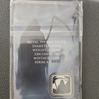 1g  999 Fine Silver Grim Reaper Fantasy Collectible Square Coin