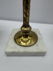 Vintage Brass Balance Scale W Marble Base 16    Decorative Justice Desk
