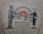 Old Vintage First National Bank Everett Pa Advertising Fan Souvenir Art Deco