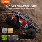 Vevor Remote Control Off-road Truck 1 10 Scale 4wd Rc Car All Terrain Brushed
