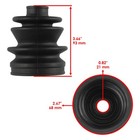 2 Rear Axle Inner Outer Cv Boot Kit For Arctic Cat 250 2x4 4x4 2002 2003 04 2005