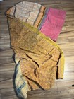 5 Pc Lot Kantha Quilt Indian Wholesale Vintage Reversible Twin Handmade Blanket