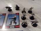 Star Wars Miniatures Starter Set 8 Miniatures Lot -miniatures With Cards Only
