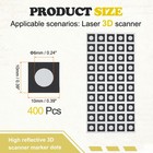 400pcs Inner 6mm Outer 10mm High Reflective 3d Scanning Dots