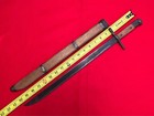 Ww2 Japanese M 1897 Type 30 Arisaka Bayonet Matsushita Kinzoku  wooden Scabbard 