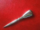 J5351  Antique Punch  Sewing Tool Dutch  Solid 833  Silver  7 4  Gr See Descrip