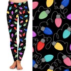 Christmas Lights Holiday Women s Leggings W pockets Tc2 Extra Plus Size 20-26