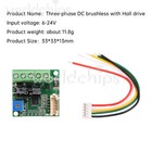 Dc6-24v 100w Bldc 3-phase Dc Brushless Hall Motor Drive Motor Speed Controller