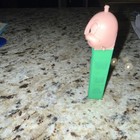 Cartoon Character Pez Dispenser Green Stem Pink Head Vintage