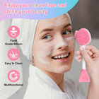 Muiigood Silicone Face Scrubber Face Mask Brush Exfoliating Lip Cleansing Facial