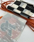 Union 76   Black   White Checkered Flags String Of Pennants  Vintage Banner Set