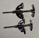 Pair Of Ludwig Vintage 1980   s Rocker Bass Drum T-rod   Claw In Chrome