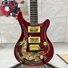 Red Gold Hardware Electric Guitar Mahogany Body Rosewood Fingerboard Hh Pickup