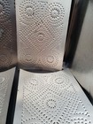 Lot Of 6 Antique Vintage Rectangular Punched Tin Ceiling Wall Tiles 4 x10 