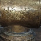 Vintage Justrite Miners Carbide Lamp Camping Hunting 7 25 Reflector Antique 1915