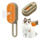 Cat   Dog Steam Brush 3-in-1   Pet Hair Remover  Cleaner   Massager For All Pets