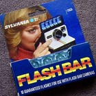 Sylvania Flash Bar Strobe Bulb 3pcs 30 Flashes For Polaroid Camera Used Ven