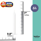 White Household Candles 7 Inch Dinner 1 Inch X 7 Inches 