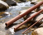 Steffen Brothers 8 0  6 7wt 3pc - Fiberglass Fly Rod Blank - Chestnut - Usa Made
