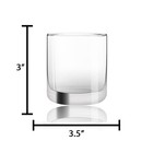 Joyjolt Nova Crystal Whiskey Glasses  Lowball Glasses Set Of 4  10oz Hand Mad   