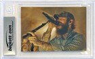 Post Malone Had Some Help Signed Custom Cut Auto 4x6 Card Bas Beckett Slabbed