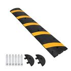 84  Rubber Speed Bump 2 Channel 25000 Lbs Load Heavy Duty Speed Hump 2 End Caps