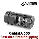 Vg6 Precision Gamma 556 Muzzle Brake  compensator  223 5 56 Black Nitride - New