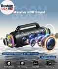 Portable Bluetooth Speaker Loud  80w Peak  Bass Up  20h Playtime  Ipx7 Waterproo