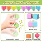 Apluses Magnetic Blocks Toddlers  Stem Sensory Building Cubes Toy Kids Autism